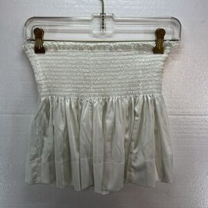 Natural‎ Life Daisy High Rise Skort White Mini Flare Bohemian Flowy Boho Small